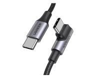 UGREEN Kabel USB-C do USB-C kątowy US334 5A PD 100W 2m czarny - 1489149 - zdjęcie 1